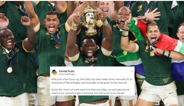 ‘F**k sake’ – World Rugby criticado después de cancelar el comentario final de la Copa Mundial de Squidward Rugby